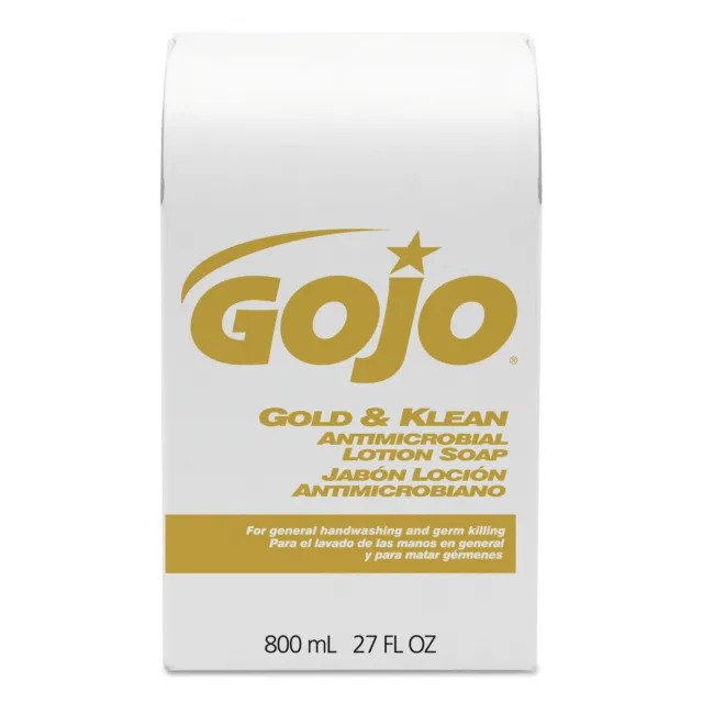 GOJO Gold & Klean Lotion Soap Bag-in-Box Dispenser Refill Floral Balsam 800mL