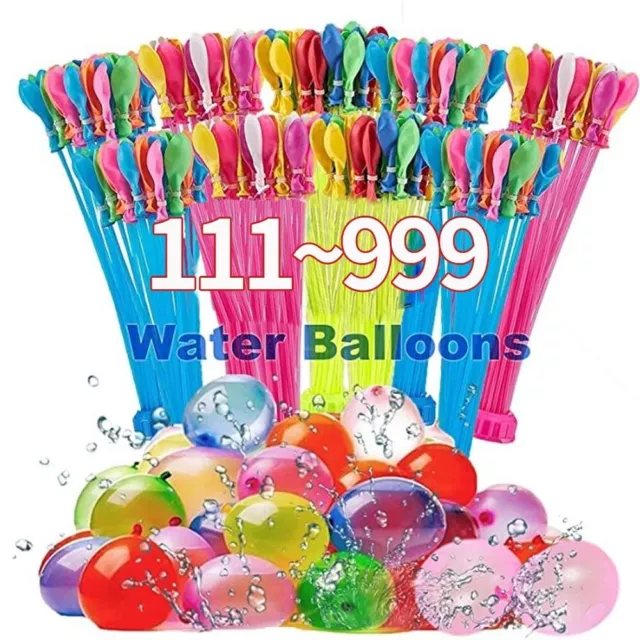 111-999pcs Fast Filling Magic Bombs Water Balloons Rapid Self Seal Tied Bulk AU