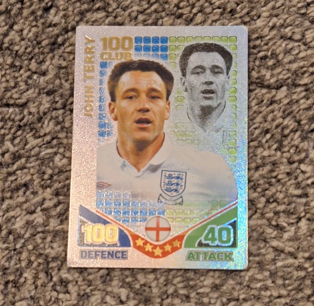 Carte à Collectionner John Terry - Topps Match Attax 2009-10 - Hundred Club - Holo