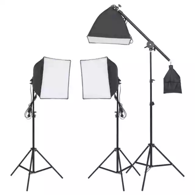 Kit de iluminación estudio con trípode y softbox vidaXL