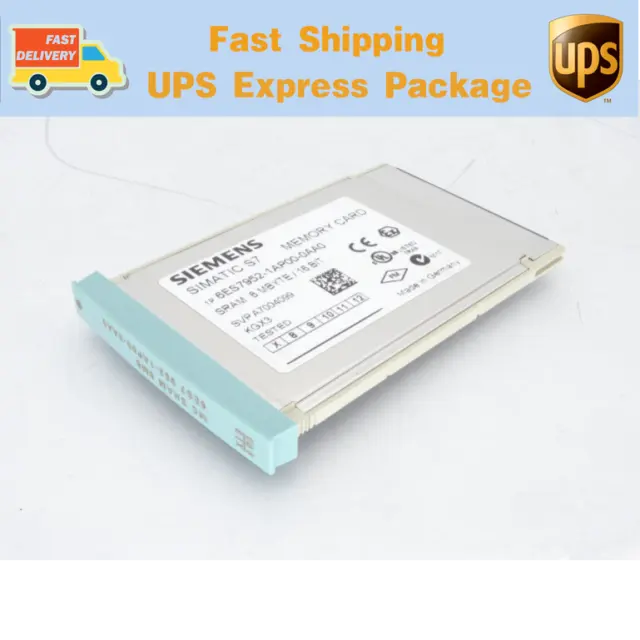 6ES7952-1AP00-0AA0 SIEMENS Simatic S7 Memory Card MC SRAM 8MB / 16 BIT New GQ 2