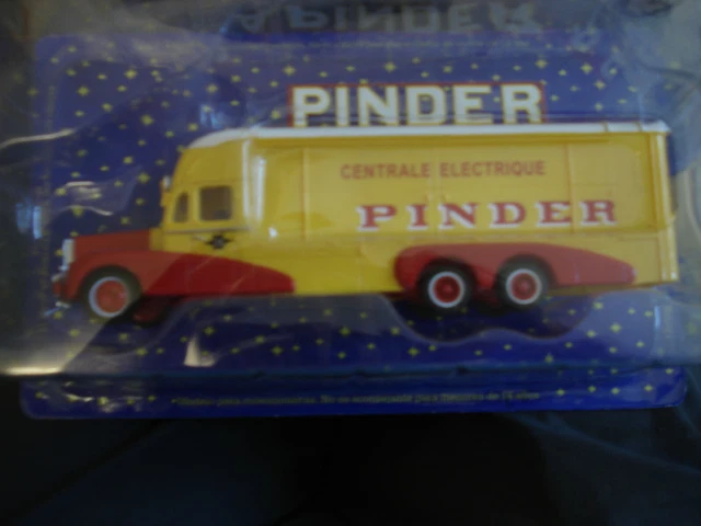 Camion Miniature Altaya 1/64 Renault 4220 - Cirque Pinder - Rouge Et Jaune - Occasion