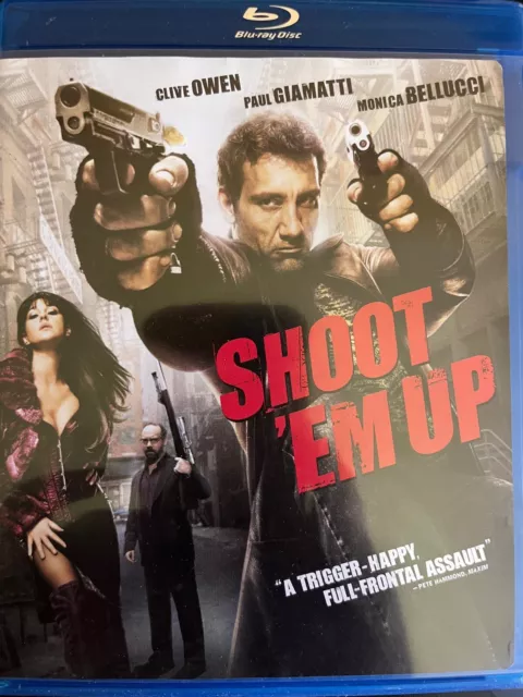 SHOOT 'EM UP (2007) - BLURAY Clive Owen Monica Bellucci AS NEW! *Region A*
