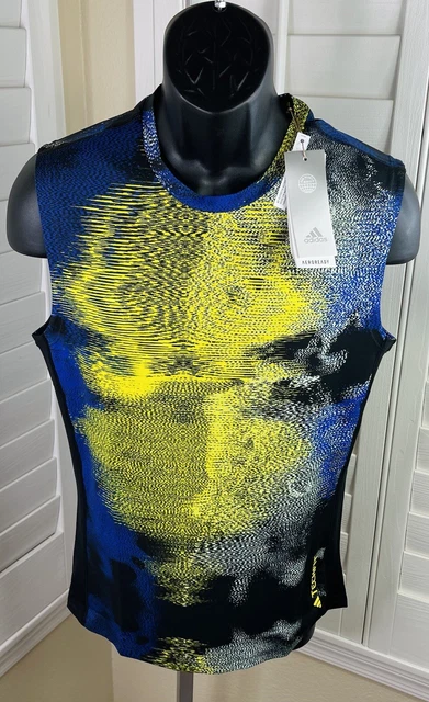 Adidas Tech Fit All Over Print Training Sleeveless Shirt HD3524 - Men’s L - NWT