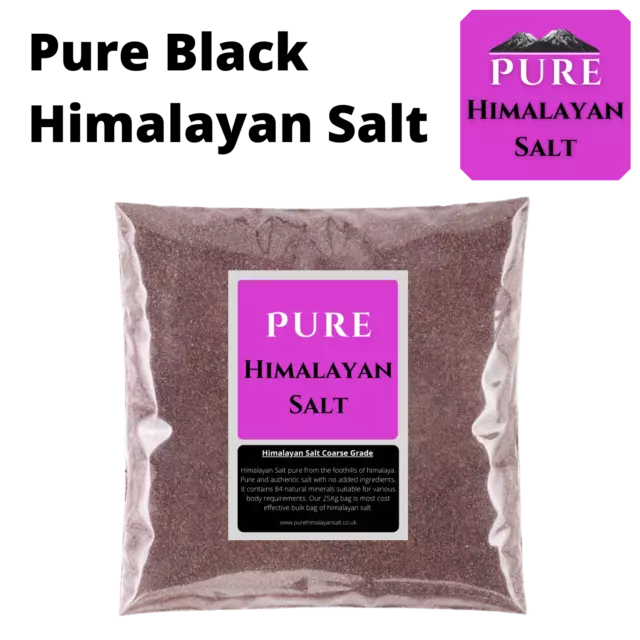 Himalayan Black Salt Fine Pure Rock Salt Natural Organic Food Grade Kala Namak
