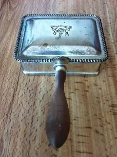 Rogers Silver Co. Silent Butler AshTray Dish, CIGARETTE BUTLER, Vintage, HF-0920