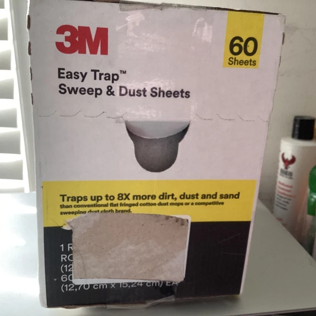 3M Easy Trap Sweep & Dust 5" x 30 ft White 60 Sheets per Roll (59032W) 1 Roll