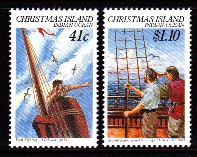 1990 Christmas Island Navigators - MUH Complete Set