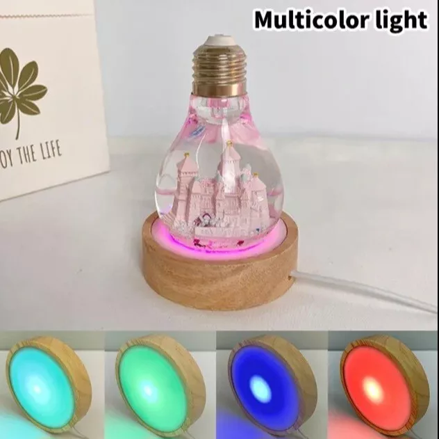 Luce Led Base luminosa USB per oggetti di design in resina vetro cristallo Setx2