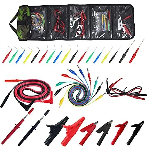 Testeronics 34-in-1 Test Lead and Test Probe Kit for Multimeter Tester | Lead