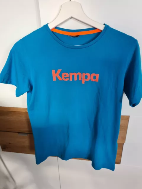 Sportshirt Jungen von Kempa in S. Farbe blau/orange. Guter Zustand