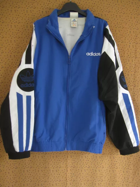 Veste Adidas bleu marine 90'S Vintage Trefoil Jacket tracksuit Homme - 180  / L