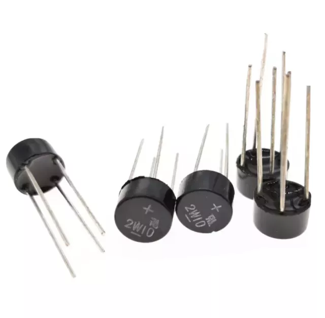 10PCS 2W10 1000V 2A Bridge Diode Full Wave Rectifier 2