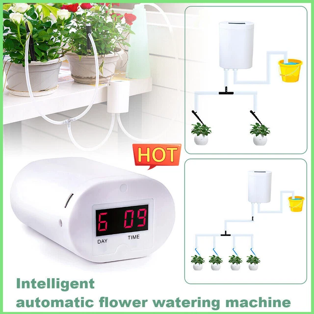 AUTOMATIC DRIP IRRIGATION System Plant controller Self Watering kit ...