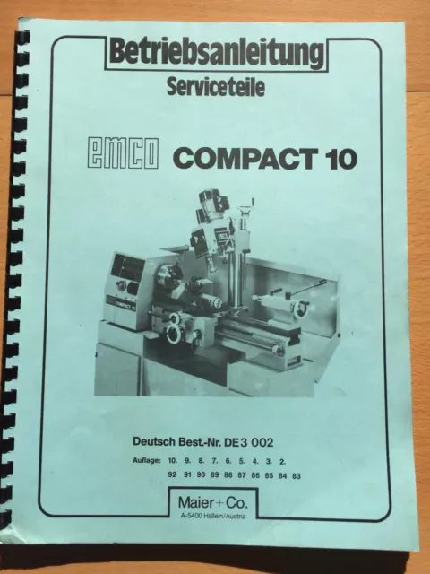 EMCO SERVICETEILE für COMPACT 10