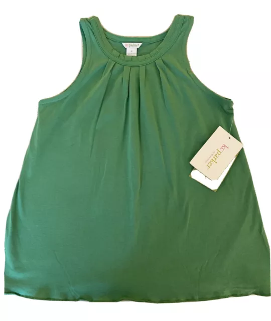 Green KC Parker By Hartstrings Sleeveless Top Girls Size 8 NWT MSRP $34