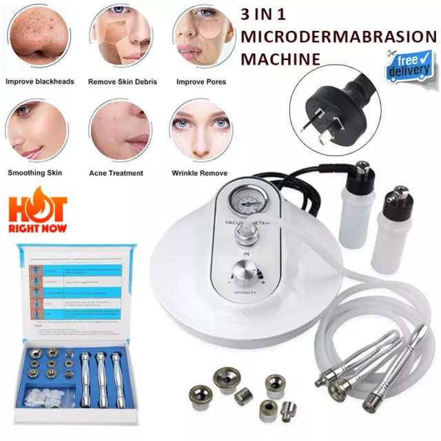 3 IN 1 Hydro Microdermabrasion Diamond Dermabrasion Facial Peeling SPA Machine