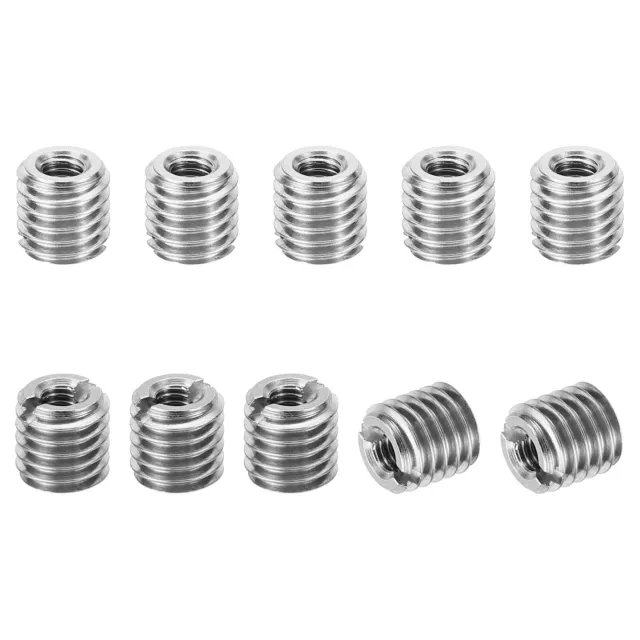 10pc Thread Repair Insert Nut Adapters Reducer M8*1.25 Male to M4*0.7 Female 8mm