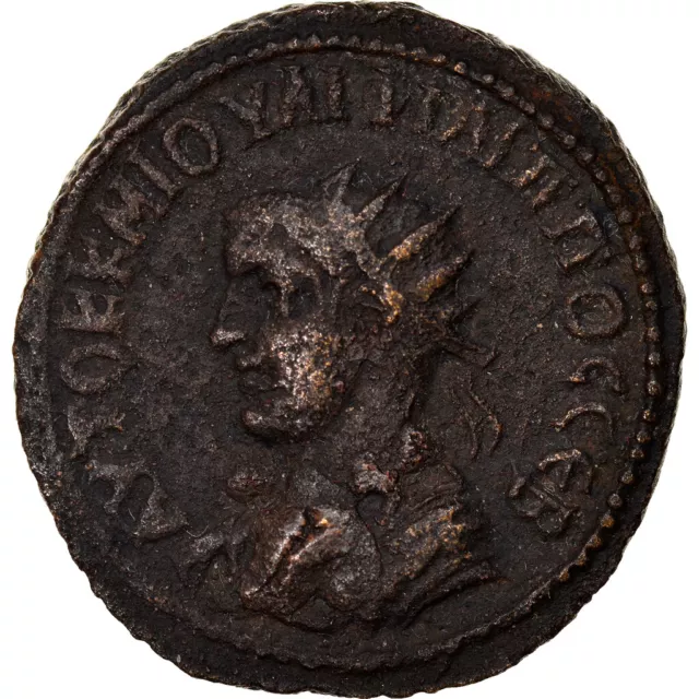 [#878641] Monnaie, Mésopotamie, Nisibis, Philippe II, Bronze Æ, 247-249, TTB, Br