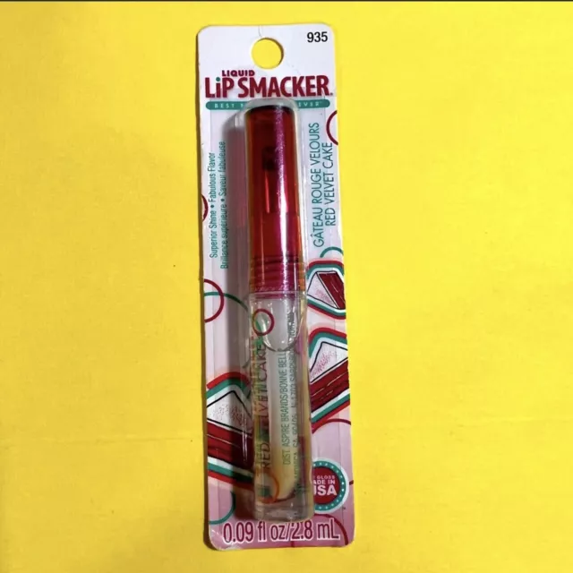 HTF Vintage Bonne Bell RED VELVET CAKE Liquid Lip Smacker Gloss #935 Aloe Vit E