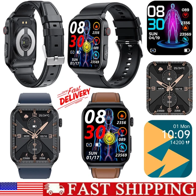 USA SMART WATCH E500 Blood GlucoseECG Monitoring Blood Pressure