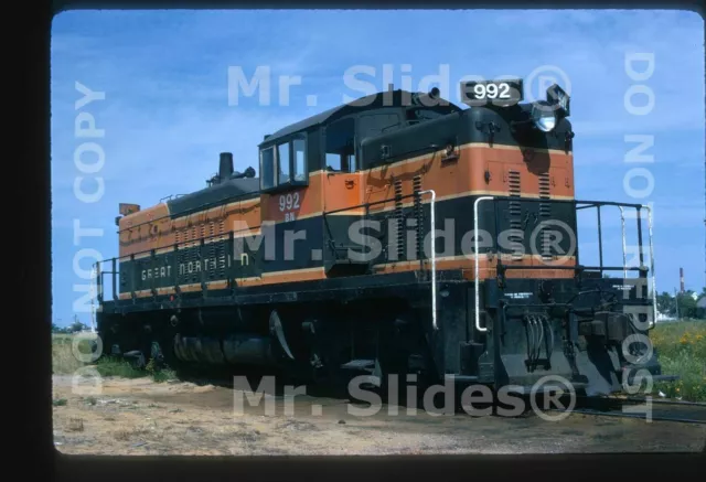 Original Slide GN Great Northern /BN# Rare NW5 992 In 1970