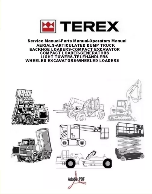 TEREX-Service Manual-Parts Manual-Operators Manual