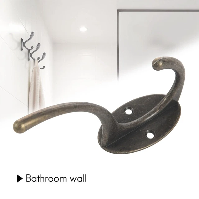 1X(Retro dress coat racks metal coat hooks Hat wall U4C9)f 3
