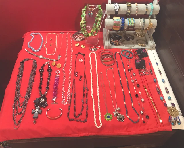 Huge Vintage To Now Jewelry Lot Paparazzi New York Lane Bryant Original Owl Etc