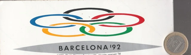 AUTOCOLLANT . Sport. JO BARCELONA 1992