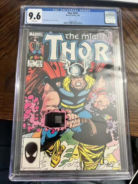 Thor 351 CGC 9.6 The Mighty Thor Walt Simonson Classic Cover 1985 WP HULK