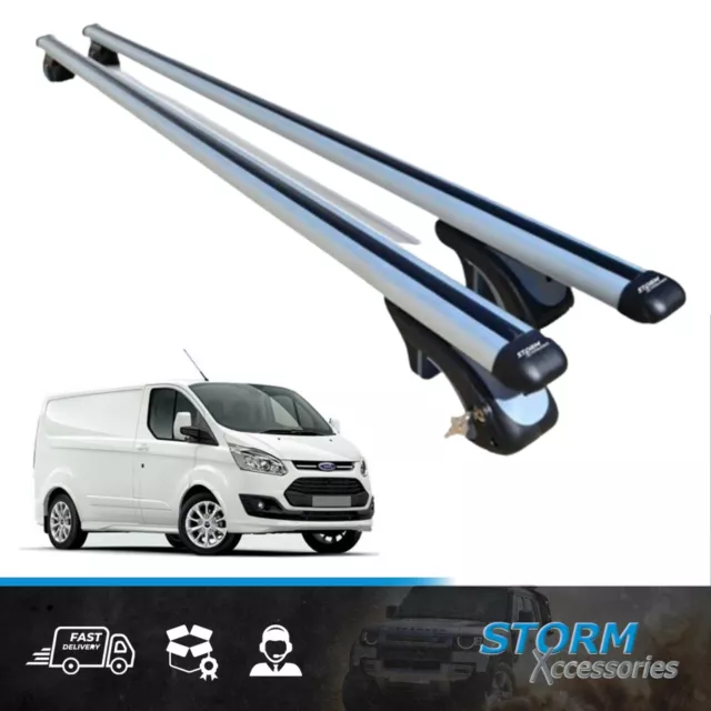 Cross Bars- Roof Rails - Universal- Silver For Ford Transit Custom 2012 On