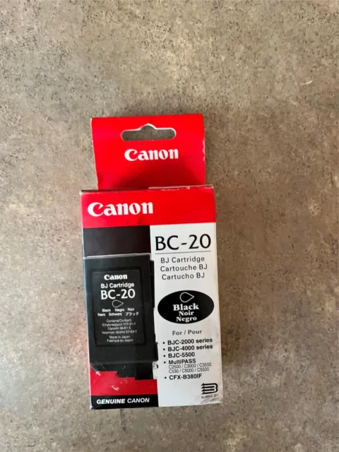 Genuine Canon Bc-20 Blck (0895A003)Bjc Series 2000 2114 2130 410J 4300 4400 I6-5