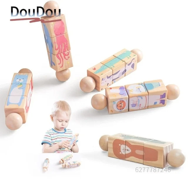 Hochet bois bébé │ Jouet d'éveil bébé │ Lignea Kids