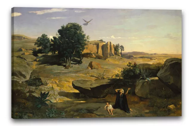 Kunstdruck Camille Corot - Hagar in der Wildnis