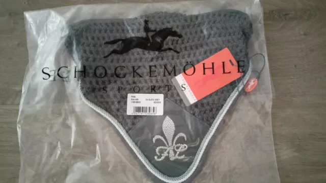 Schockemohle Fly Veil. WB Size. Slate Grey. Brand New