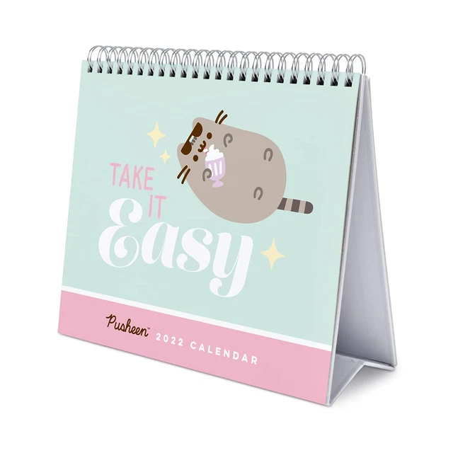Calendrier Perpétuel Pusheen 3D - Figurine Décorative Avec Blocs Interchangeables