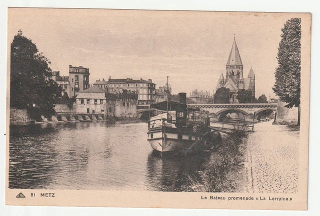 METZ - Moselle - CPA 57 - Le Bateau Promenade la Lorraine
