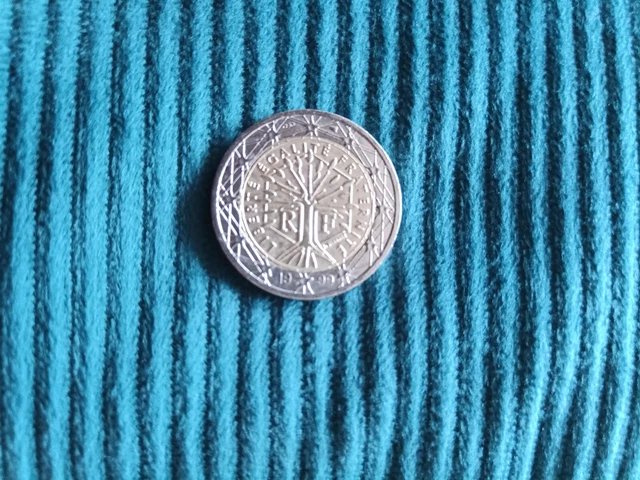 PIECE 2 EUROS Rare France "Arbre De Vie" 1999 fautée EUR 110,00