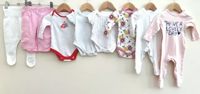 Baby Girls Bundle Of Clothing Age 0-3 Months Next Zara Chick Pea