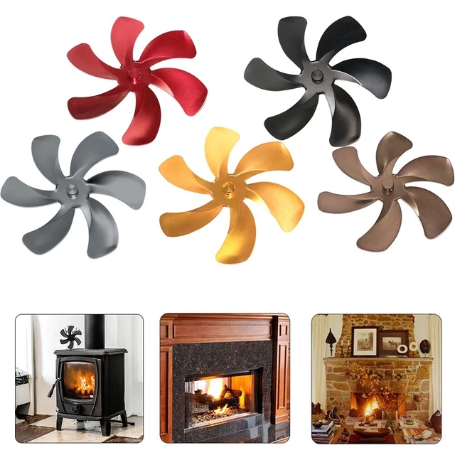 Ventilador Balgas Estufas Parte Hoja de Ventilador Eco Ventilador Chimenea para Madera Alimentada por Calor