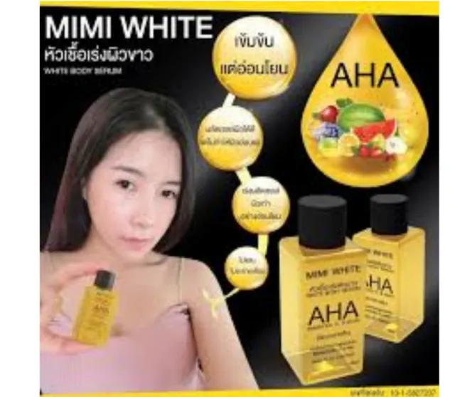 Sérum Mimi White Aha  Aux Acide De Fruits Multi Éclaircissant 30 Ml