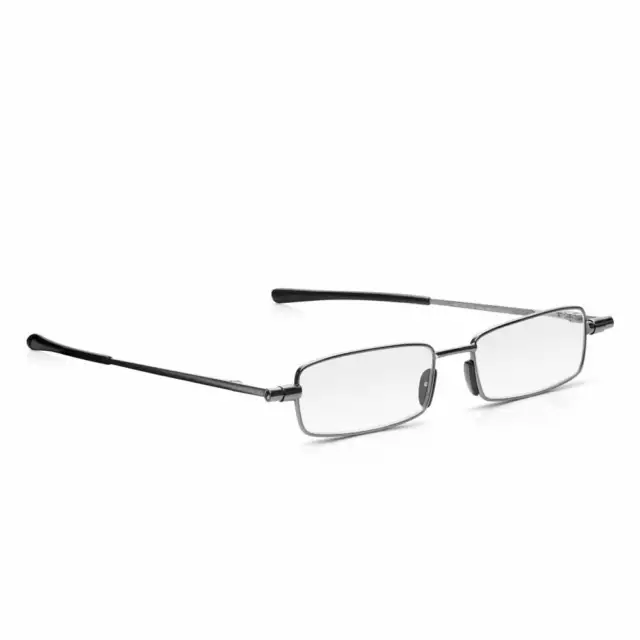 Flache klappbare Lesebrille für Herren, Slimline Brille, Vergrößerung +1,0 bis +3,5 2