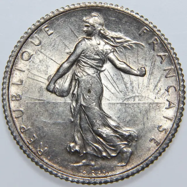 1918 France 1 Franc, UNC, -K1669-