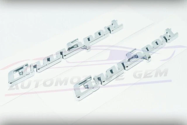 for Maserati GranSport Emblem Chrome Fender Letter Badge Logo OEM Quattroporte
