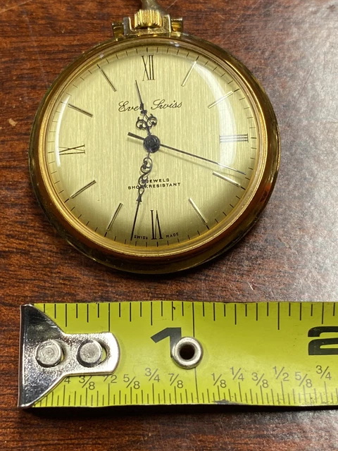 Ever swiss pocket watch clearance 17 jewels shock resistant