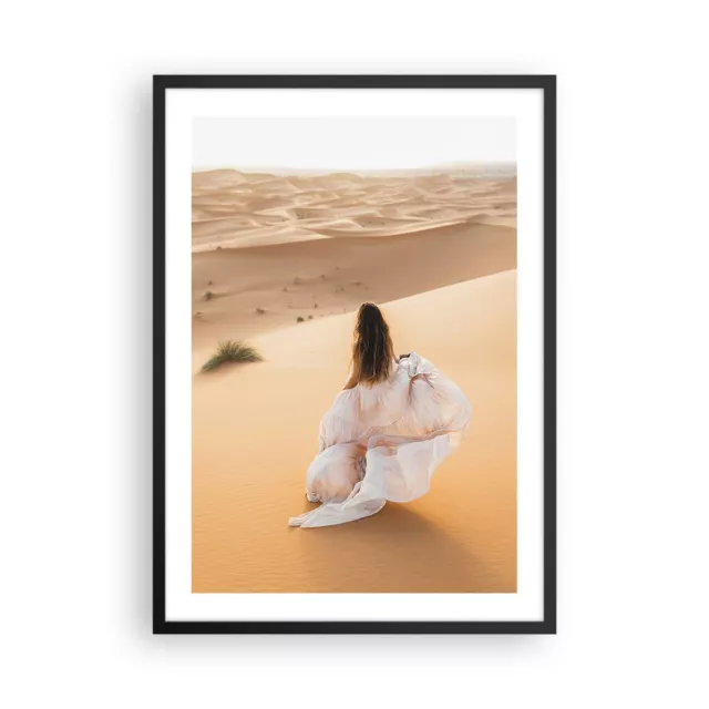 Affiche Poster 50x70cm Tableaux Image Photo D�sert Dune Femme Wall Art