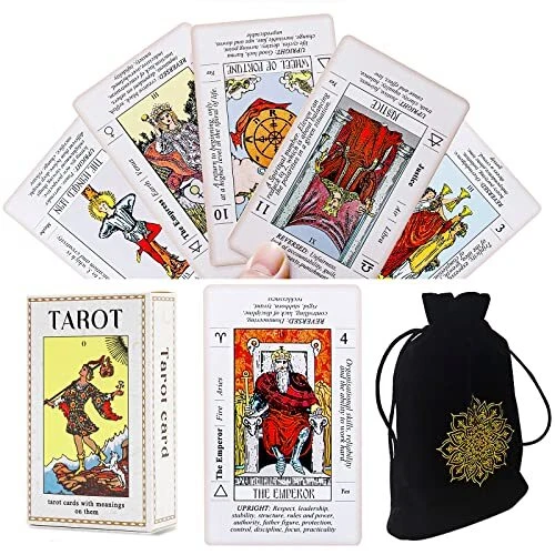 TAROT CARDS DECK for Beginners with Meanings On Them,Tarot Card with