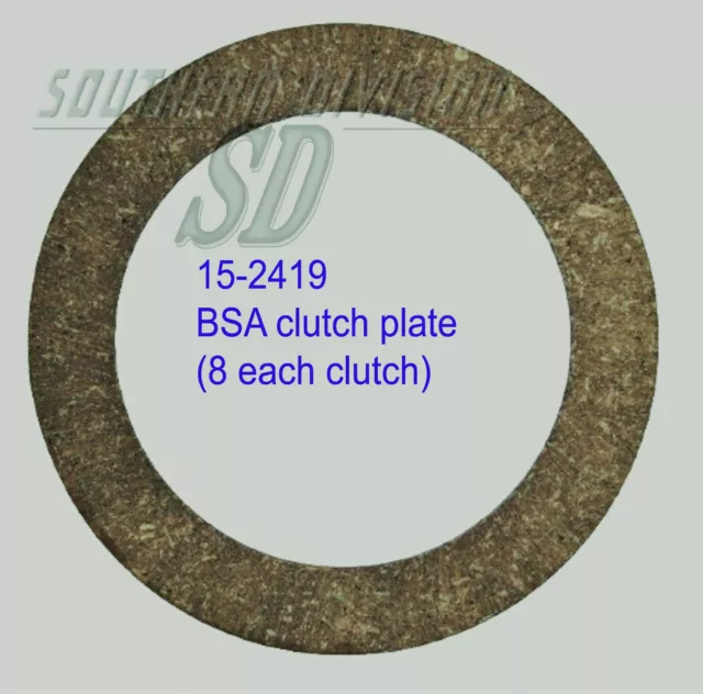 15-2419surflex Kupplungsbelag quality clutch plate one spring clutch BSA M20