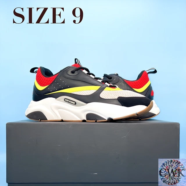 DIOR B22 MEN S Sneakers Black Red 2018 Size 9 US Size 42 EU